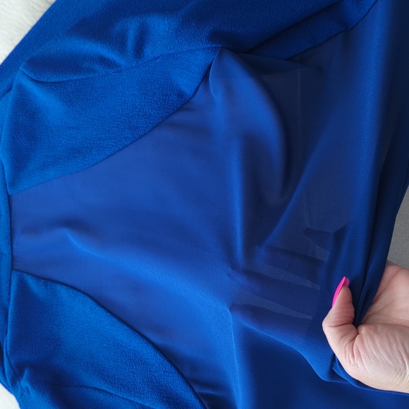 High low Blue Mesh Back Blazer 💙 - Picture 2 of 4